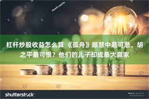 杠杆炒股收益怎么算 《孤舟》顾慧中最可悲，胡之平最可恨？他们的儿子却成最大赢家