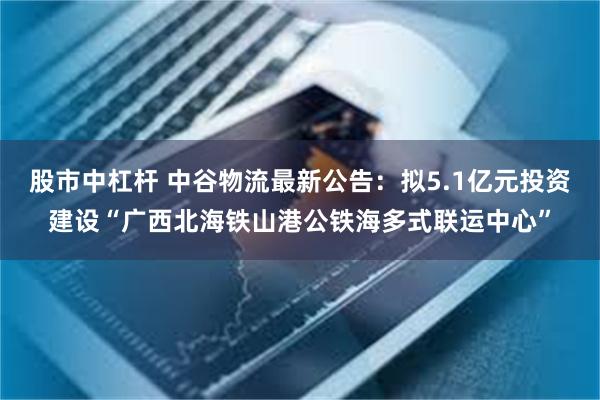 股市中杠杆 中谷物流最新公告：拟5.1亿元投资建设“广西北海铁山港公铁海多式联运中心”