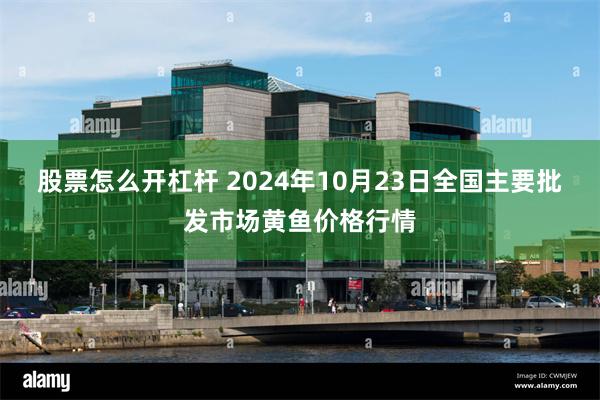 股票怎么开杠杆 2024年10月23日全国主要批发市场黄鱼价格行情