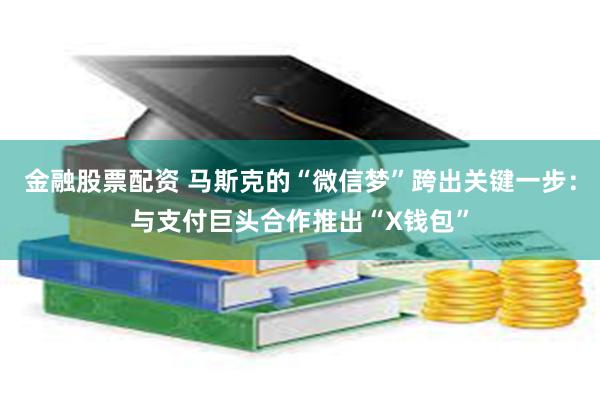 金融股票配资 马斯克的“微信梦”跨出关键一步：与支付巨头合作推出“X钱包”